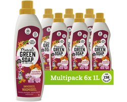 Marcel's Green Soap Universeel Wasmiddel - Mandarijn & Osmanthus - 6 x 1 liter - 138 wasbeurten