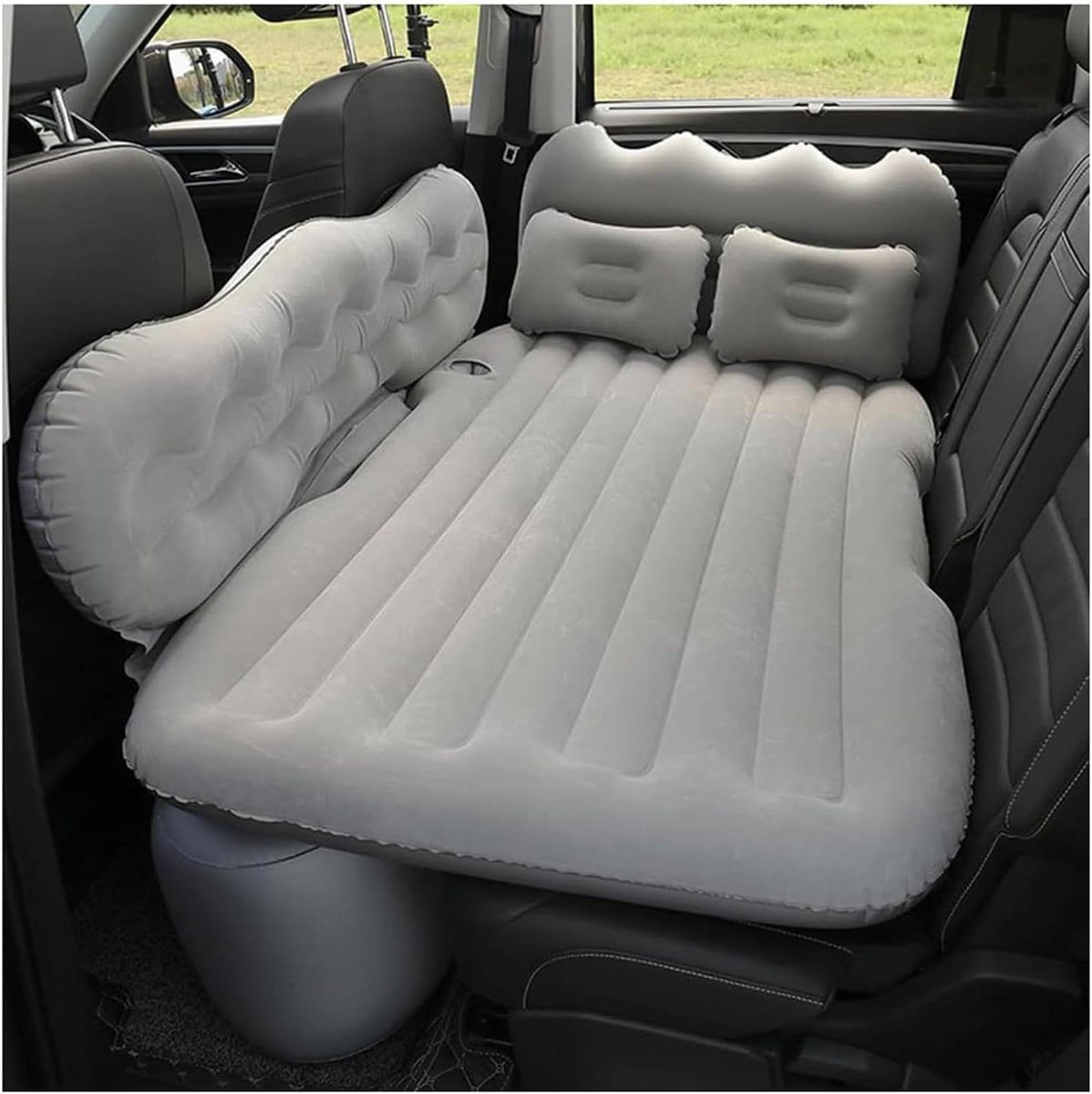 Auto Luchtmatras - Luchtbed Auto - Comfortabel Reizen - Met Ingebouwde Pomp - Universeel Model - Zwart