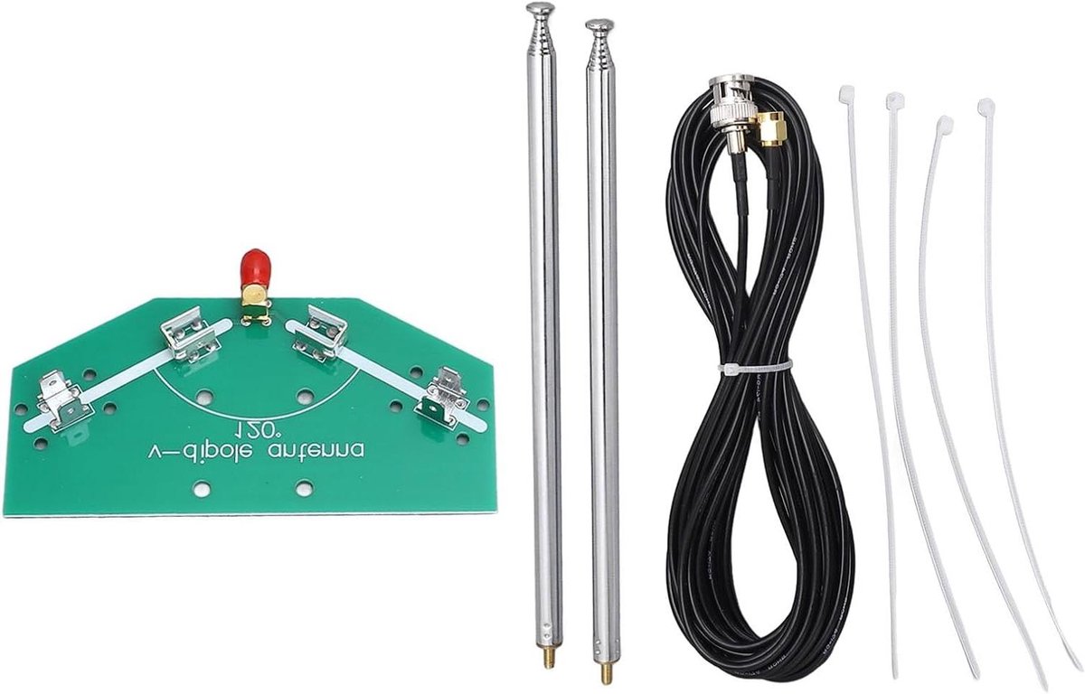 Dipool Antenne - PCB Antenne - Signaal Ontvangst - Verstelbare Lengte - 97 cm - Zilver