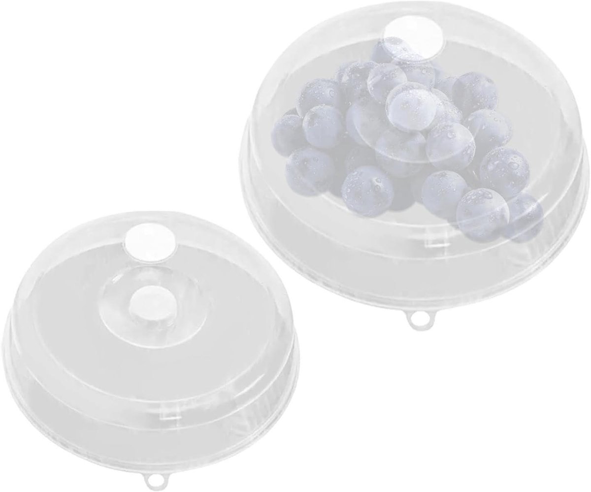 Magnetron Deksel Voedsel Cover Magnetron Opwarmen Met Stoomopeningen 2 Maten Set Transparant