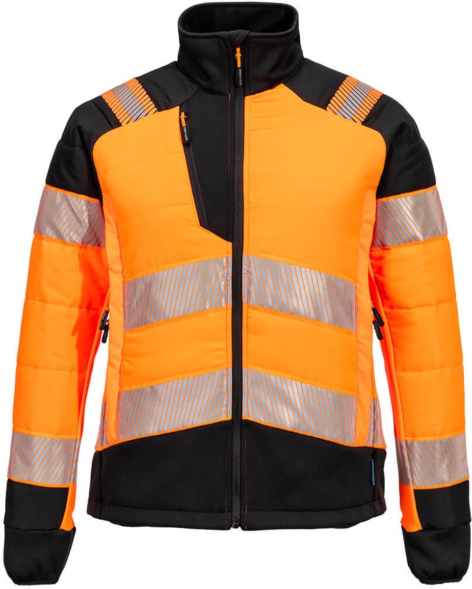 Portwest PW3 Hi-Vis Hybride Baffle Jack voor Dames T171 Oranje