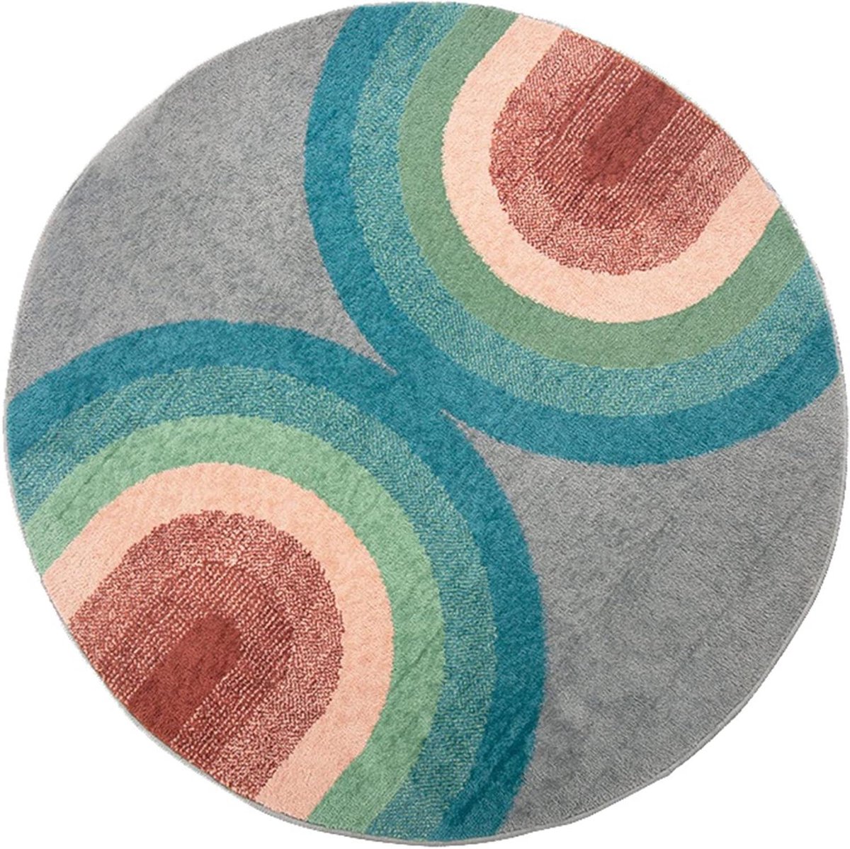 Rond Vloerkleed - Zachte Vloerbedekking - Woonkamer Decoratie - Wasbaar Ontwerp - 140 cm D