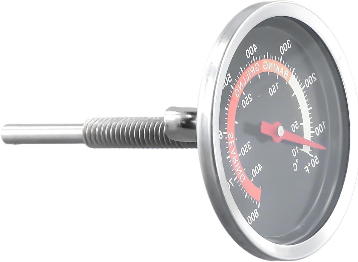 Roestvrij staal BBQ Oven Thermometer voor Grill en met 10C-400C Range en M10 Draad Montage Systeem