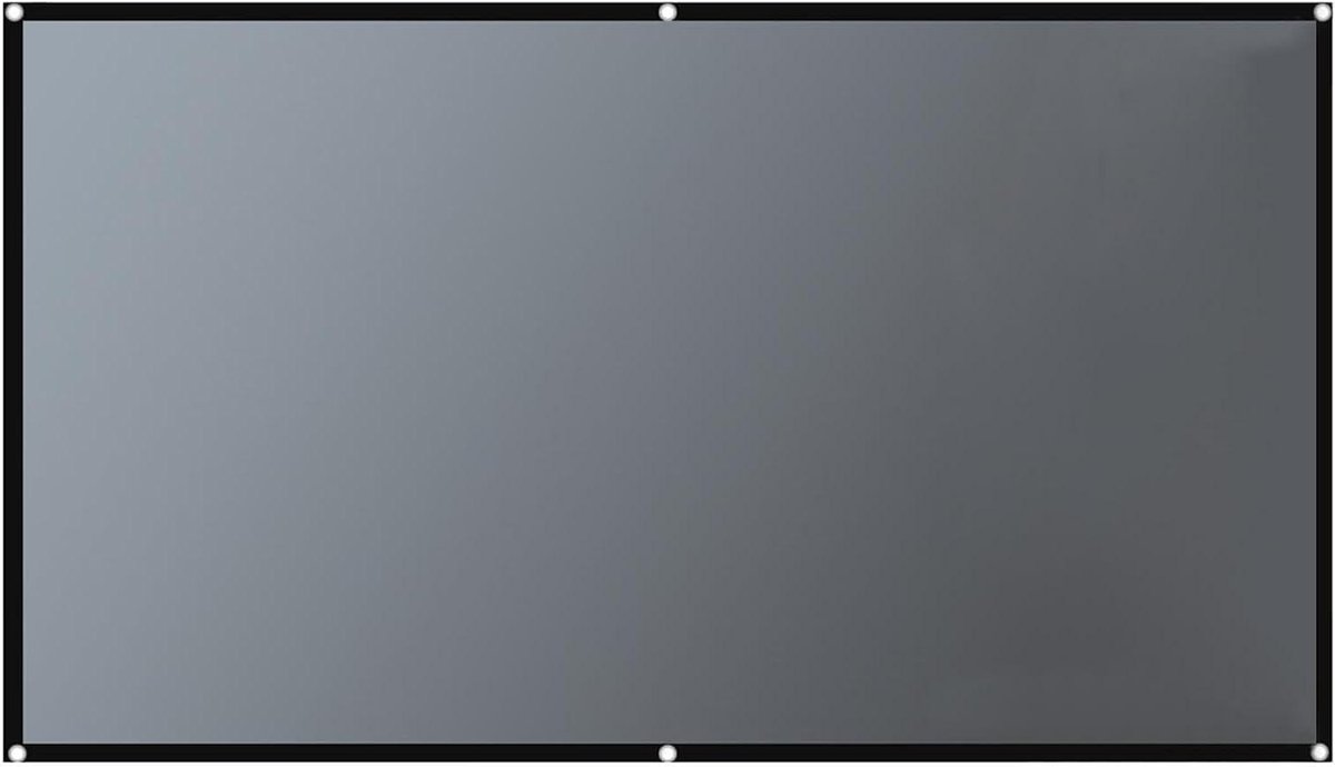 Opvouwbaar Projectiescherm - Draagbaar Filmdoek - Buitenfilms Thuis - Hoogabsorberend Materiaal - Tot 130 Inch - Zwart