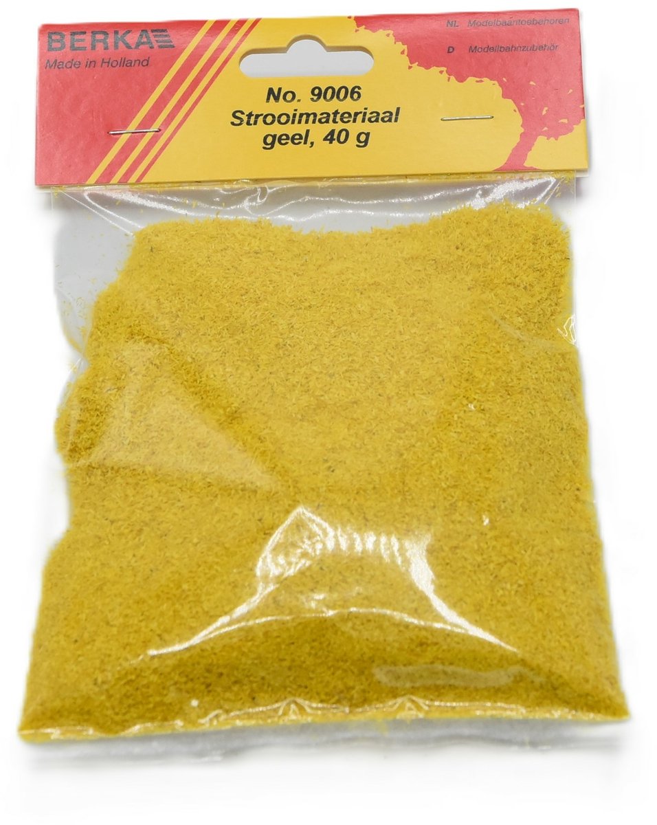 Berka 9006 Geel Strooimateriaal 40g – Voor Modelbouw, Diorama & Modeltreinen
