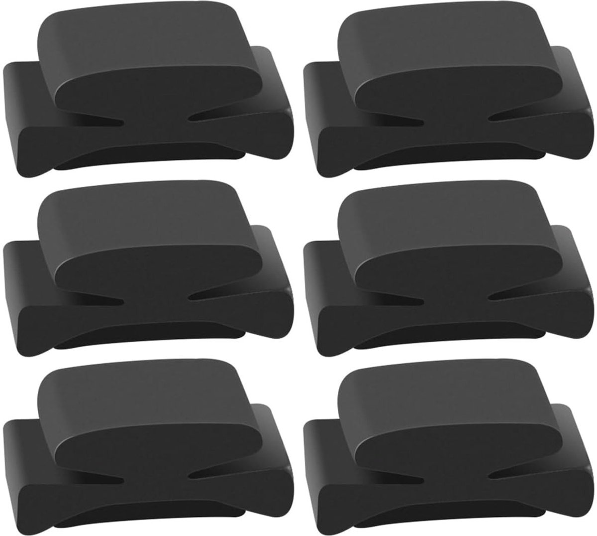 Dailygoods- Plectrumhouder 6 Stuks - Rubber - Opbergruimte - Geschikt voor Gitaar/Bas/Ukelele - Voor Dunnere Plectrums - Duurzaam - Plectrumclip