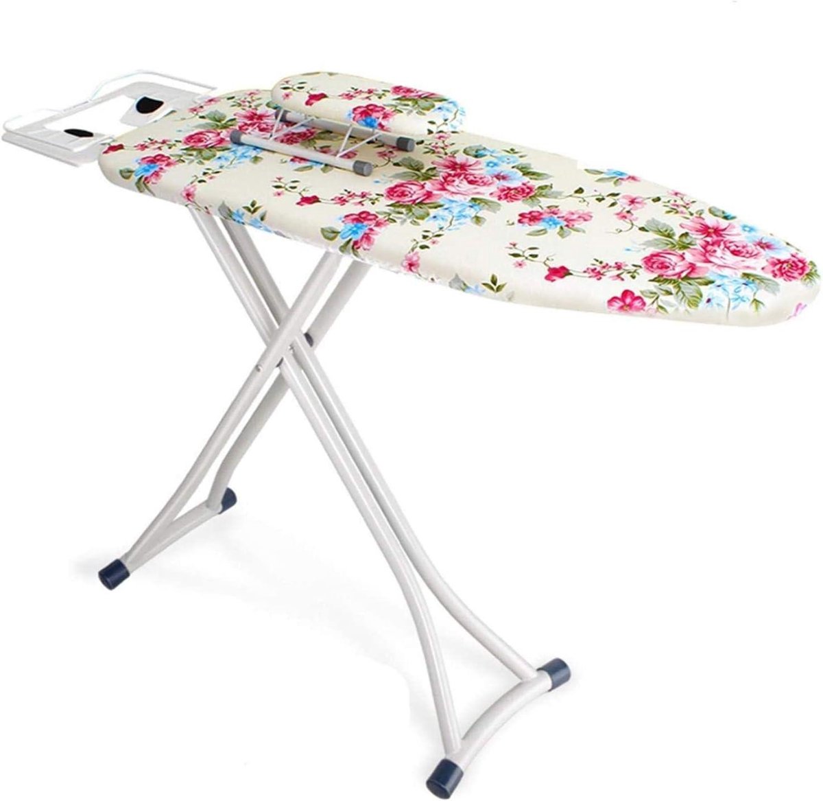 Strijkplank Opvouwbaar - Strijktafel Wasruimte - Kleding Strijken - Verstevigd Statief Dubbele Buis - 120x31x86CM - C