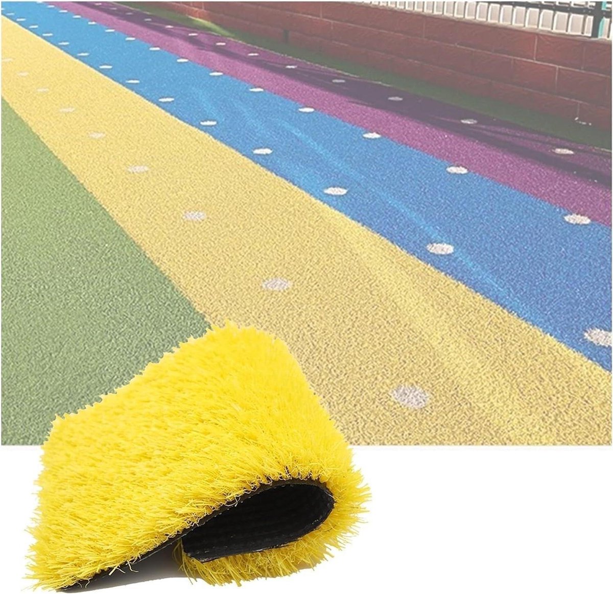 Kunstgras Tapijt - Nepgazon Mat - Buiten Decoratie - Waterdoorlatend Ontwerp - Diverse Maten - Groen