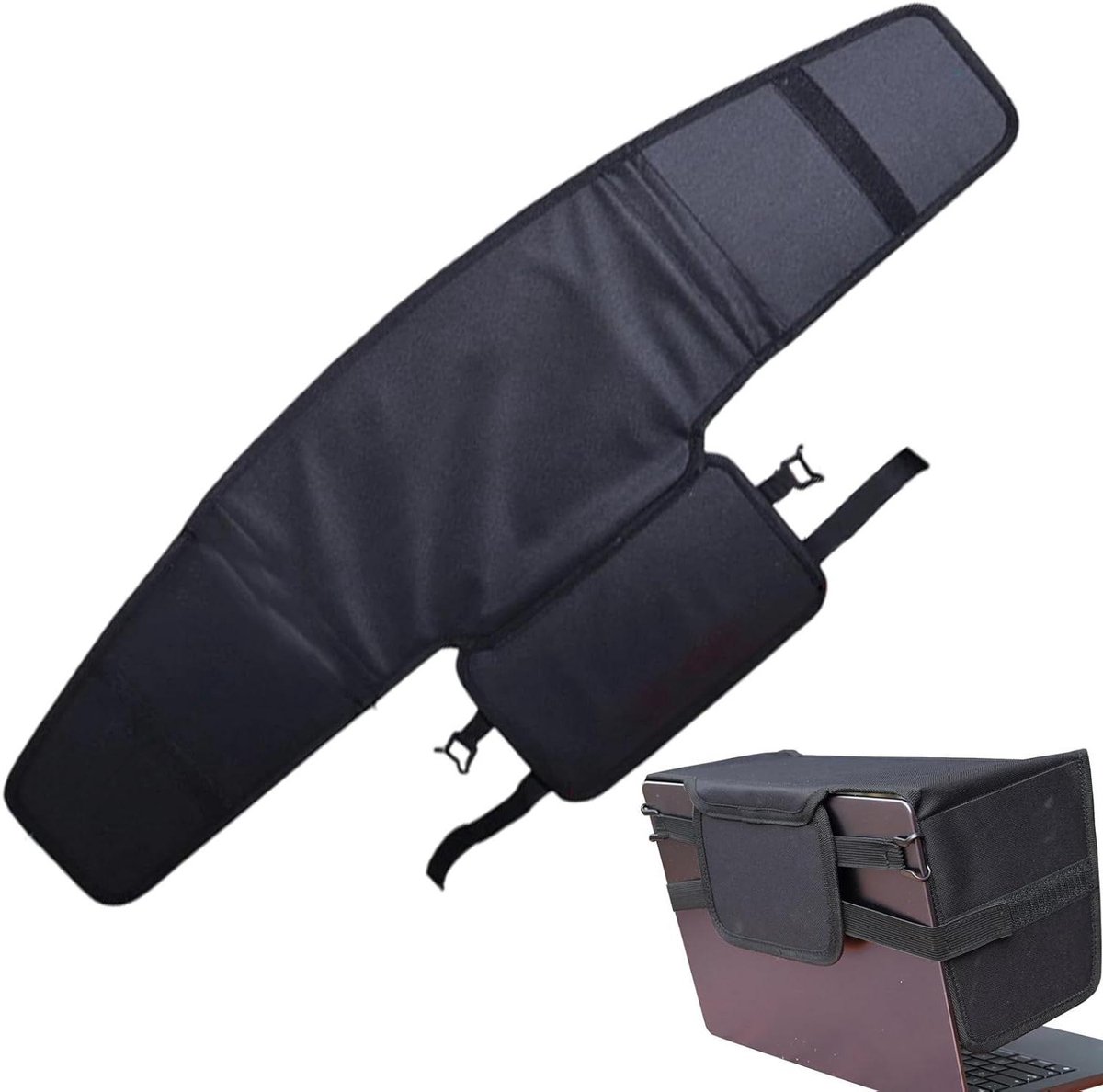 Laptop Zonneklep - Privacy Shield - Buiten Werken - 360 Graden Privacy - 13-16 Inch - Zwart