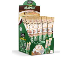 Aladeeb Premium - Hazelnoot Cappuccino Voordeelverpakking - Instant Sticks - 24 x 20 gr