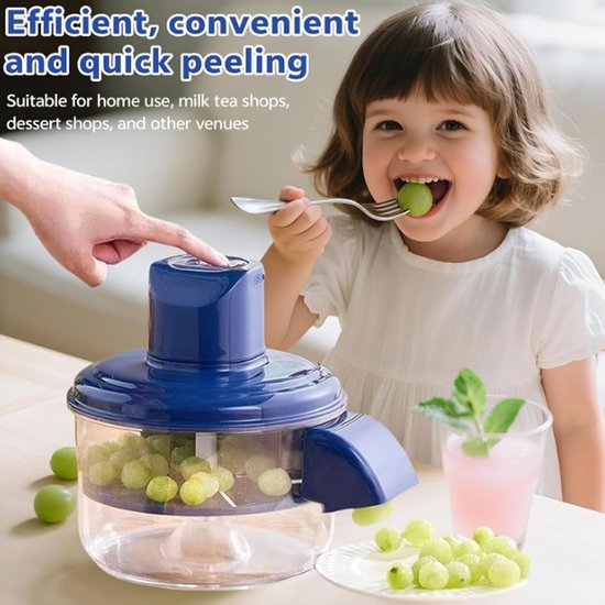 Automatische Druiven Schilmachine, Oplaadbare Multifunctionele Fruit Schiller voor Kersen, Tomaten en Knoflook, Ideaal voor Thuisgebruik in de Keuken van Merkloos — afbeelding 4