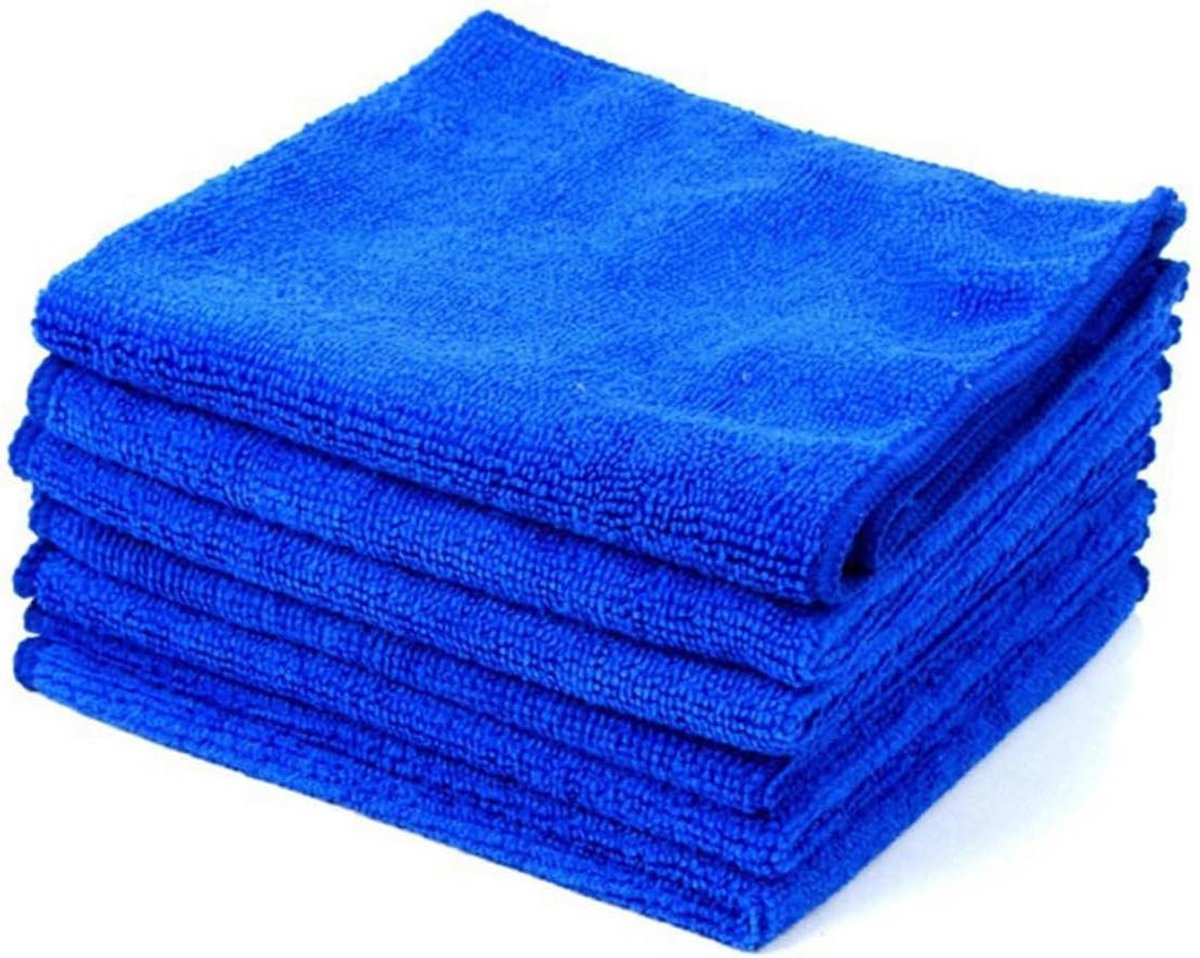 Reinigingsdoeken Auto - Schoonmaakdoekjes - Auto Onderhoud - Extra Dik - 70x30cm 4 Stuks - Blauw