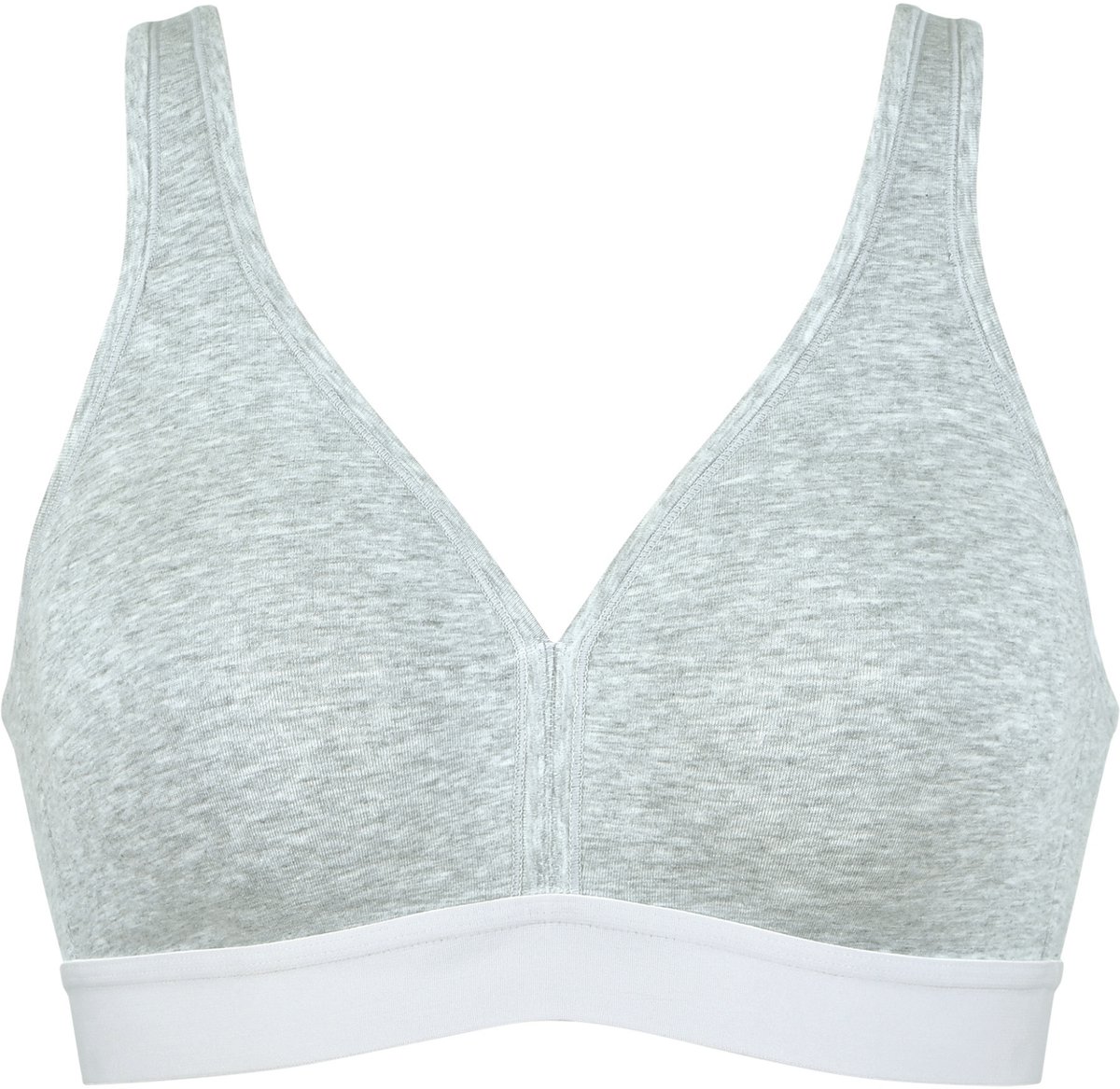 Naturana - Katoenen soft bh - 86021 - Grey melange - 95C
