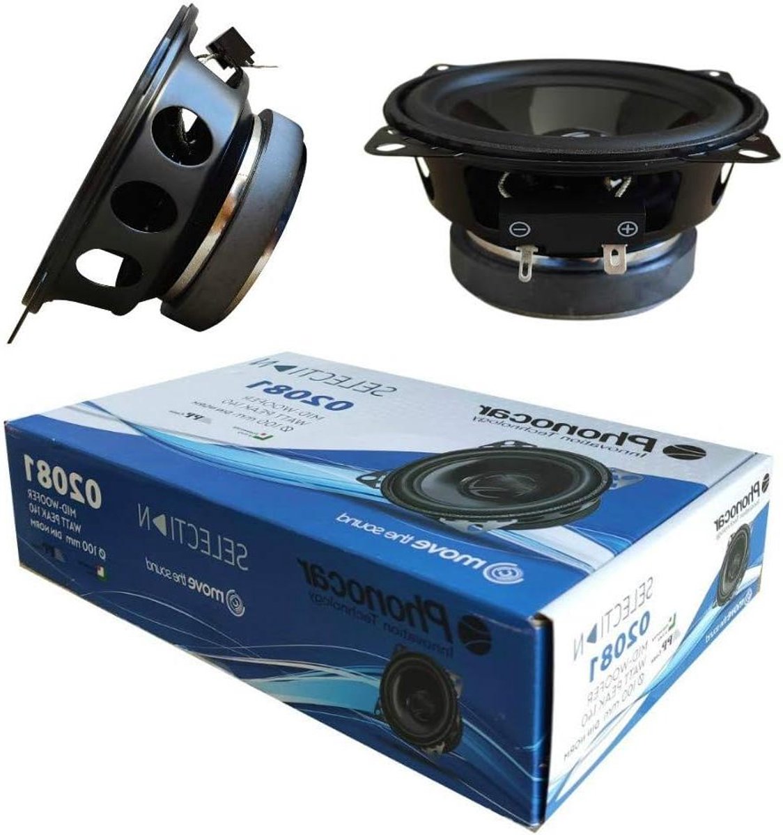 Auto Luidsprekers - Woofer Set - Muziek Luisteren - Hoge Gevoeligheid - 10 cm Diameter - Zwart