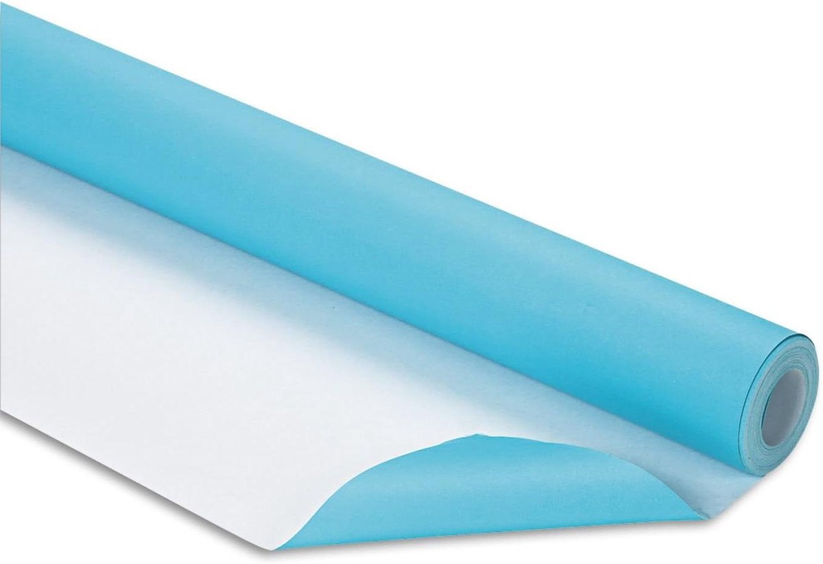 Losse Vellen Papier - Knutselpapier Rol - Decoratie Maken - Lichtbestendig Zuurvrij - 4 x 50 voet - Azure