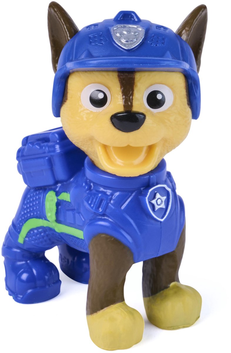 PAW Patrol - De Dino Film - Chase Roaring Pup Pals, bevat beweegbare speelgoeddinosaurus Stegosaurus van 10,1 cm met geactiveerde geluiden en Chase-actiefiguur — cadeau in Spellen & Speelgoed - foto 5
