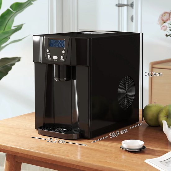 Innovastore IJsblokjesmachine - Waterdispenser - IJsblokjesmaker - Draagbare IJsmachine - Koudwatermachine - IJsblokjes - Zwart — afbeelding 4
