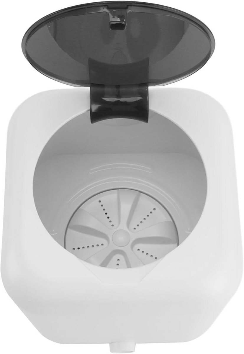 Mini Wasmachine Draagbare Washer Ondergoed Wassen Automatische Waterinlaat 5 Liter Wit
