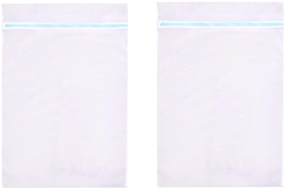 Dailygoods- Waszak Groot 60 x 80 cm - Waszakken voor Wasgoed - Mesh Waszak - Wasnet met Rits - Reistas voor Kleding - Ademend Materiaal