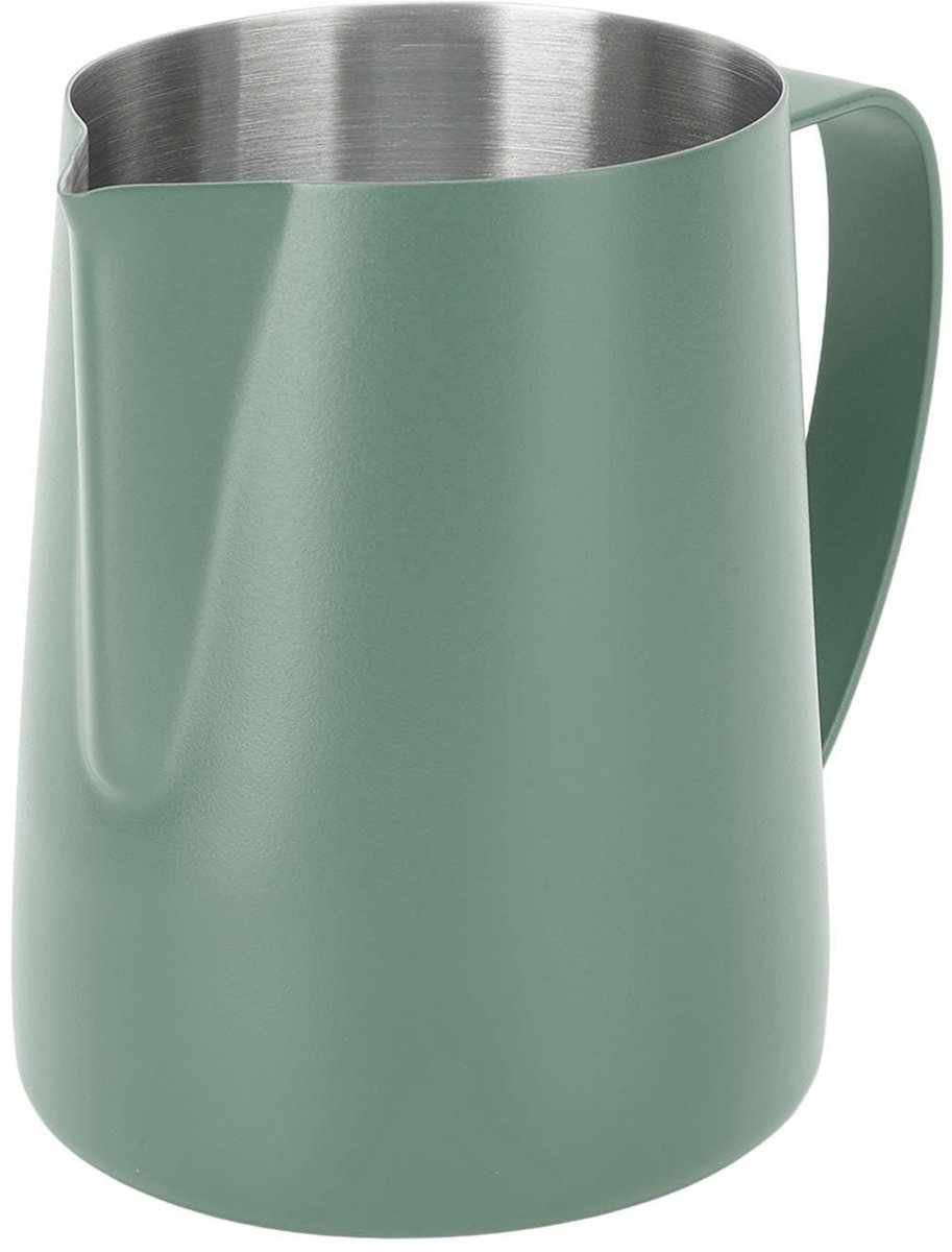 Dailygoods- Melkkan 480 ml - Roestvrij Staal - Melkopschuimkan - Vaatwasmachinebestendig - Puntige Mond - Duurzaam Materiaal - Opschuimkan