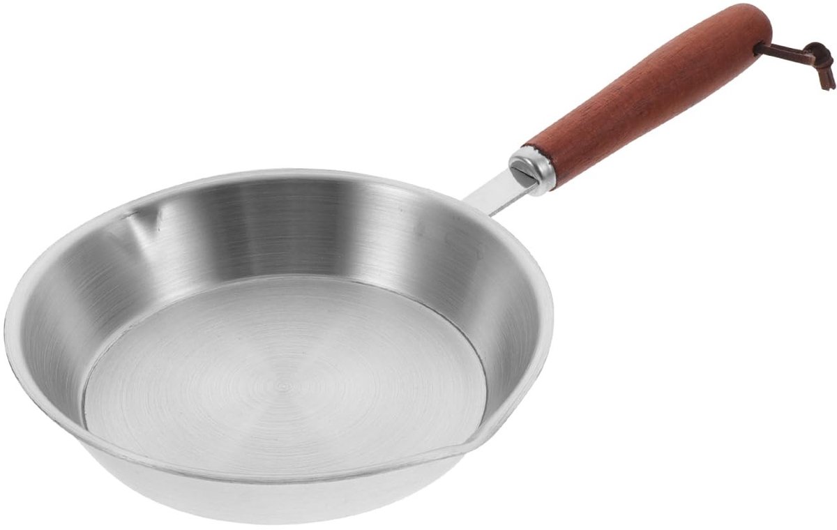 Allecto - Mini-koekenpan - Antiaanbaklaag - 12 cm - Multifunctionele keuken - Roestvrij staal - Ideaal voor pannenkoeken en omelets