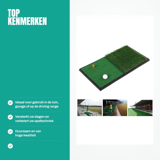 Dailygoods- Golfmat Oefenmat - Gazonmat - Trainen Golfswing - Draagbaar - Indoor/Outdoor - Compact Formaat - Golfoefenmat van Dailygoods — afbeelding 4