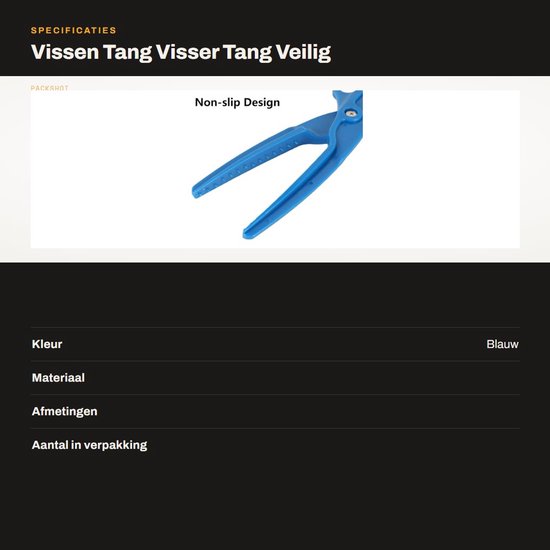 Allecto - Vissen Tang - Visser Tang - Veilig vissen met handige grijper - Blauw - Haak remover - Onmisbaar voor elke visser - Geschikt voor zoutwa van Merkloos — afbeelding 3
