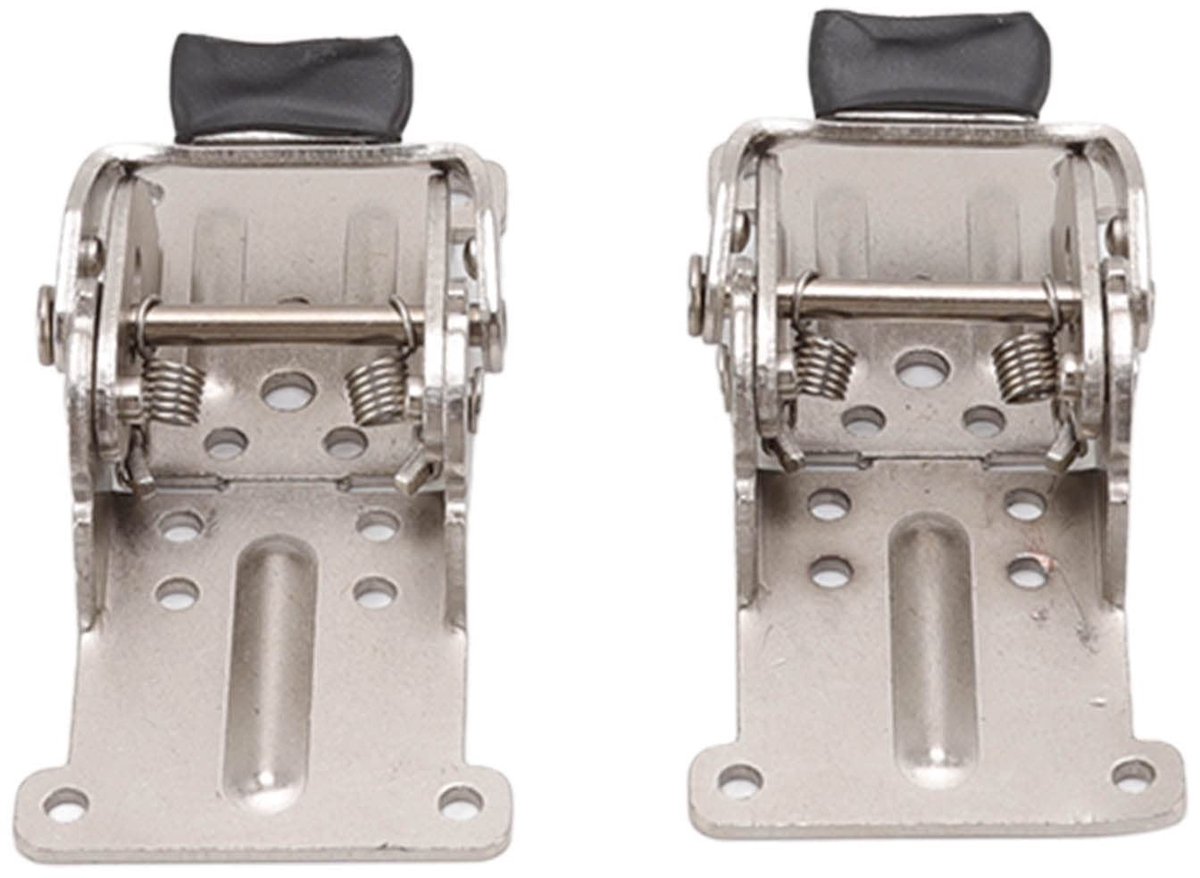 Dailygoods- Scharnieren 2 stuks - Klapscharnieren - Zinklegering - Zelfvergrendeling - Voor kastdeur - Afmetingen 10,5 x 5,4 x 3 cm - Duurzaam en corrosiebestendig - Klapscharnier