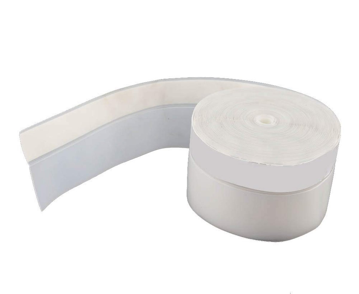 Dailygoods- Weerstriprubber 5M 45mm - Zelfklevende Afdichtstrip - Siliconenrubber - Wind/Stof Preventie - Bruin/Zwart/Wit - Schokbestendig