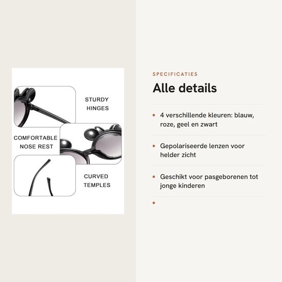 Zonnebril Gepolariseerd - Zonnebril Kind - Zonnebril Baby - UV-Bescherming - 4 Stuks - Hoogwaardig Polycarbonaat - Kinderen Zonnebril — afbeelding 2
