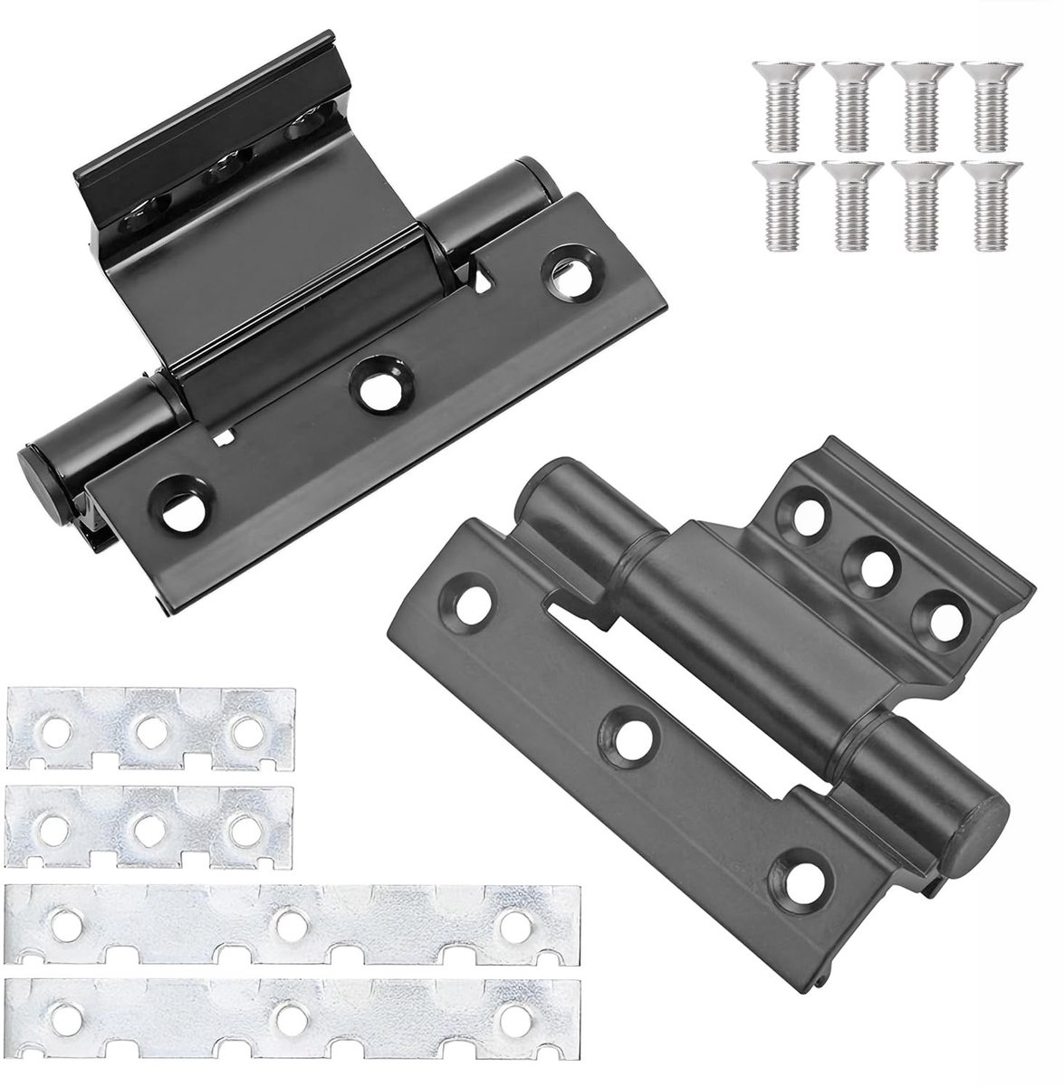 Dailygoods- Scharnieren 100 mm - Aluminium Legering - Deur/raam Scharnieren - Corrosiebestendig - Eenvoudig te Installeren - Hoge Drukbestendigheid - Deurscharnier
