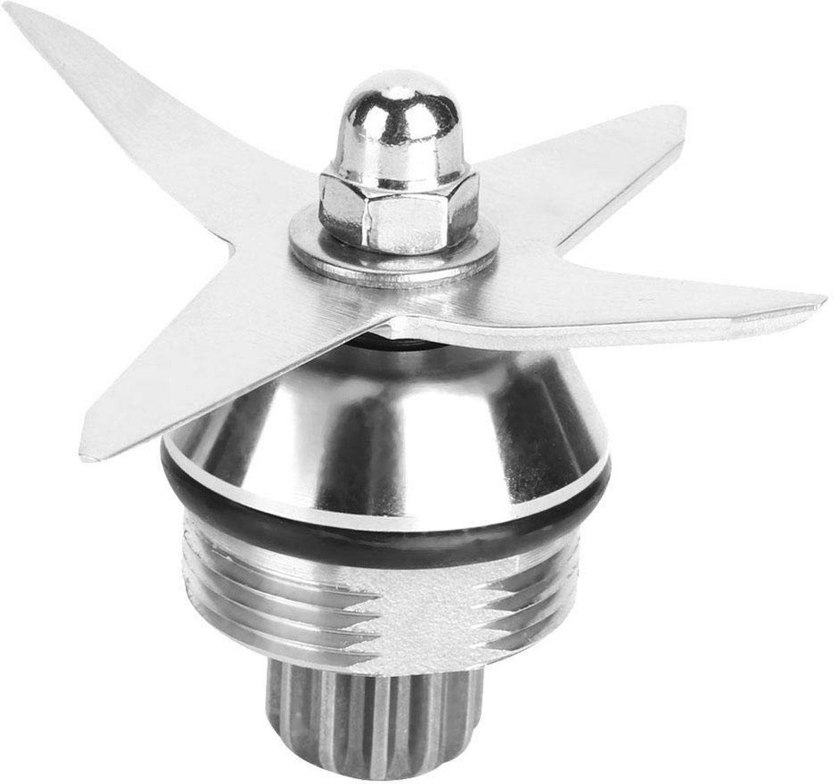 Dailygoods- Blenderblad Roestvrij Staal - 4 Messen - Geschikt voor 1195/58625/15504/58805/15652/15643 - Hoogwaardige Efficiëntie - Vervangbaar Mes - Compacte Afmetingen 7,6 x 5,2 cm - Blendermes