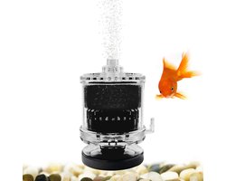 Dailygoods- Aquariumfilter Stil Werkend - Fysische/Biochemische Filtratie - Dubbele Filtratie - Transparant Acrylmateriaal - Geschikt voor Garnalen/Betta - Verbeterde Waterkwaliteit - Filterpomp