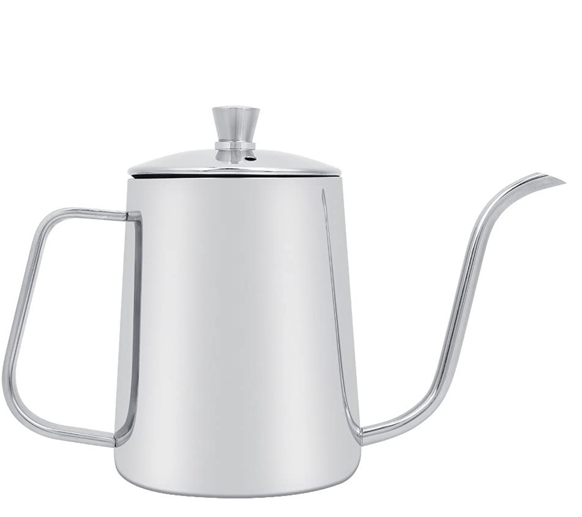 Dailygoods- Koffiepot 550 ml - Roestvrijstalen Waterkan - Slanke Zwanenhalsuitloop - Hoogglans Gepolijst - Temperatuurbestendig - Langdurig Gebruik - Waterkoker