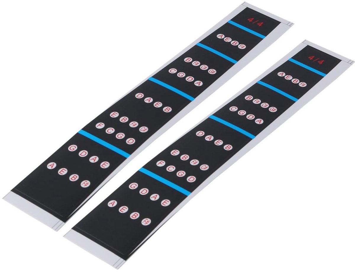 Dailygoods- Toetsstickers voor 4/4 Viool - Vingerpositie-indicatoren - Muzieknootstickers - Waterdicht - Duurzaam PVC - Zelfklevend - Vioolstickers