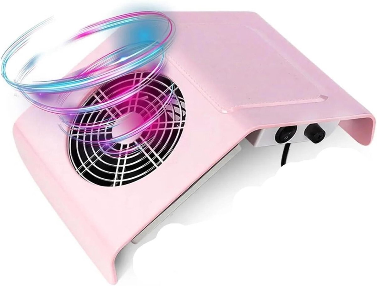 Nagelstofzuiger - Manicure afzuiger - Nagelstof Vangen - 40W Krachtige Motor - 2 Stofzakken - Wit