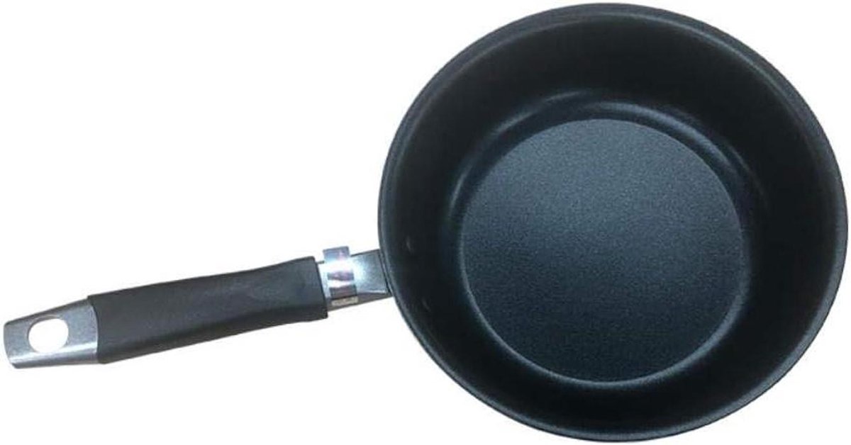 Koekenpan Wok - Koekenpan - Lunch Diner Koken - Keramische anti-aanbaklaag - 26cm - Zwart