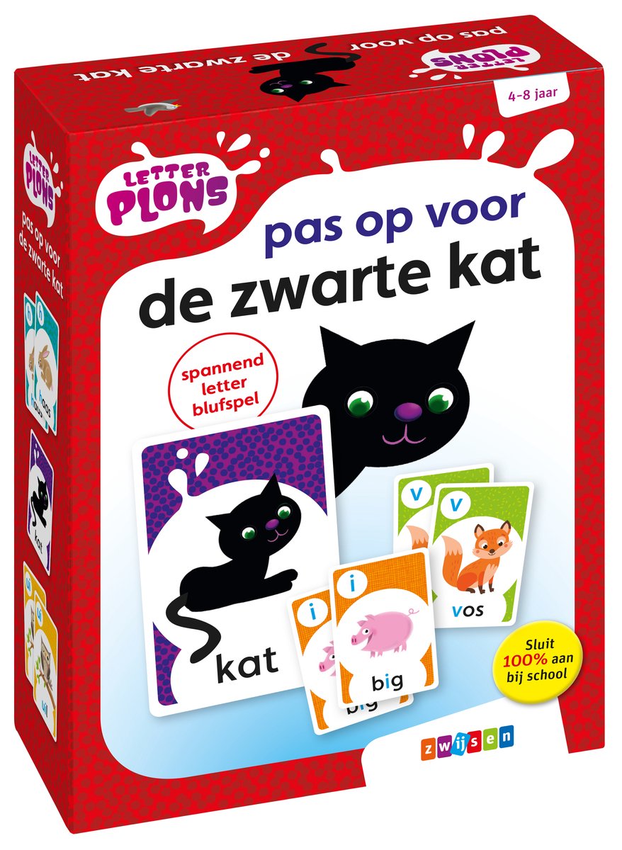 Letterplons - Letterplons pas op voor de zwarte kat