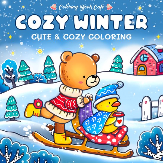 Coloring book cafe - Cozy Winter - cover