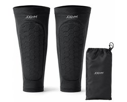JOGYM® - Ingebouwde Scheenbeschermer Voetbal - Scheenbeschermers voetbal - Mini Scheenbeschermers Voebal - Wasmachinebestendige - Beschermt De Hele Scheen - Kind En Volwassene - Inclusief Opbergtas - Maat M