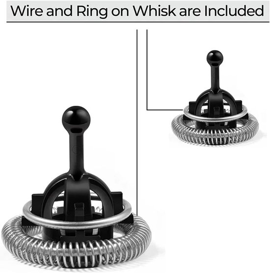 Mixer Accessoire - Reserveonderdeel - Melkopschuimen - Roestvrij staal - 1 Stuk - Zilver — afbeelding 4