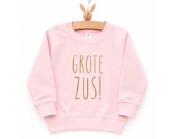 Sweater trui voor kind - Big Sister - Maat 92 roze - grote zus - big sis sister hoera Zwanger - Geboorte - Gezinsuitbreiding - Aankondiging - Cadeau - Zwangerschapsaankondiging - Girl