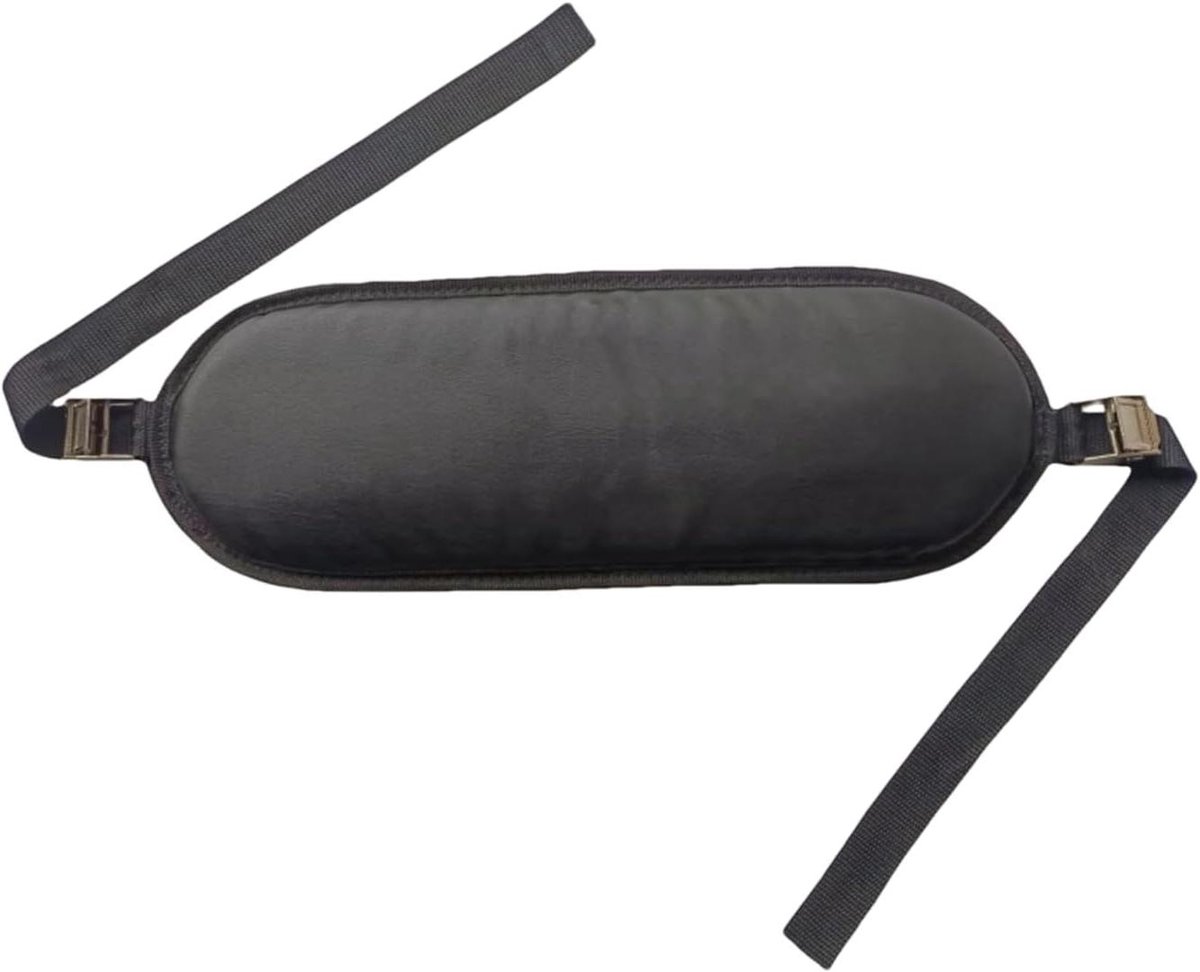 Hip Thrust Riem - Heupbrug Riem - Kracht Training - Antislip Pads - 42 x 15 cm - Zwart