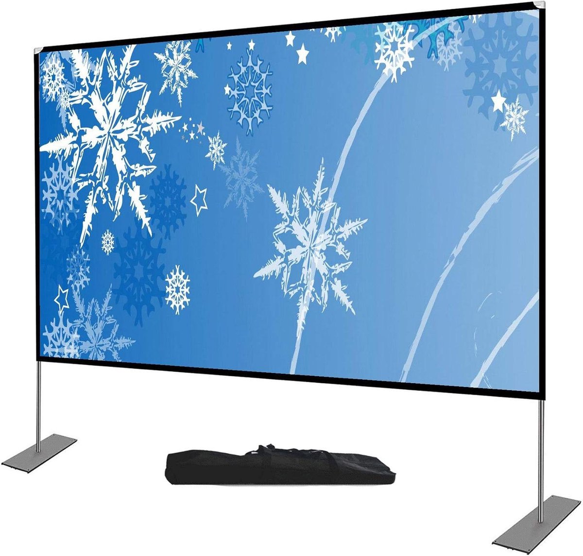 Draagbaar Projectiescherm - Filmscherm Beamer - Thuisbioscoop Buitenfilm - Kreukvrij HD 4K - 80-120 Inch - Wit