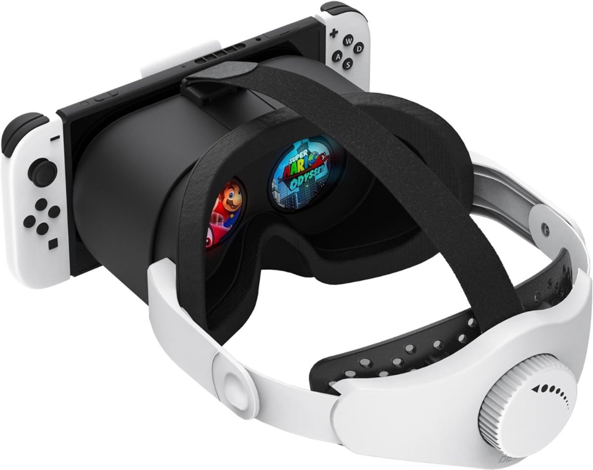 QUOVO® VR Bril met Controllers - VR Bril - VR Games - Zwart/Wit - 31cm x 24cm x 13cm