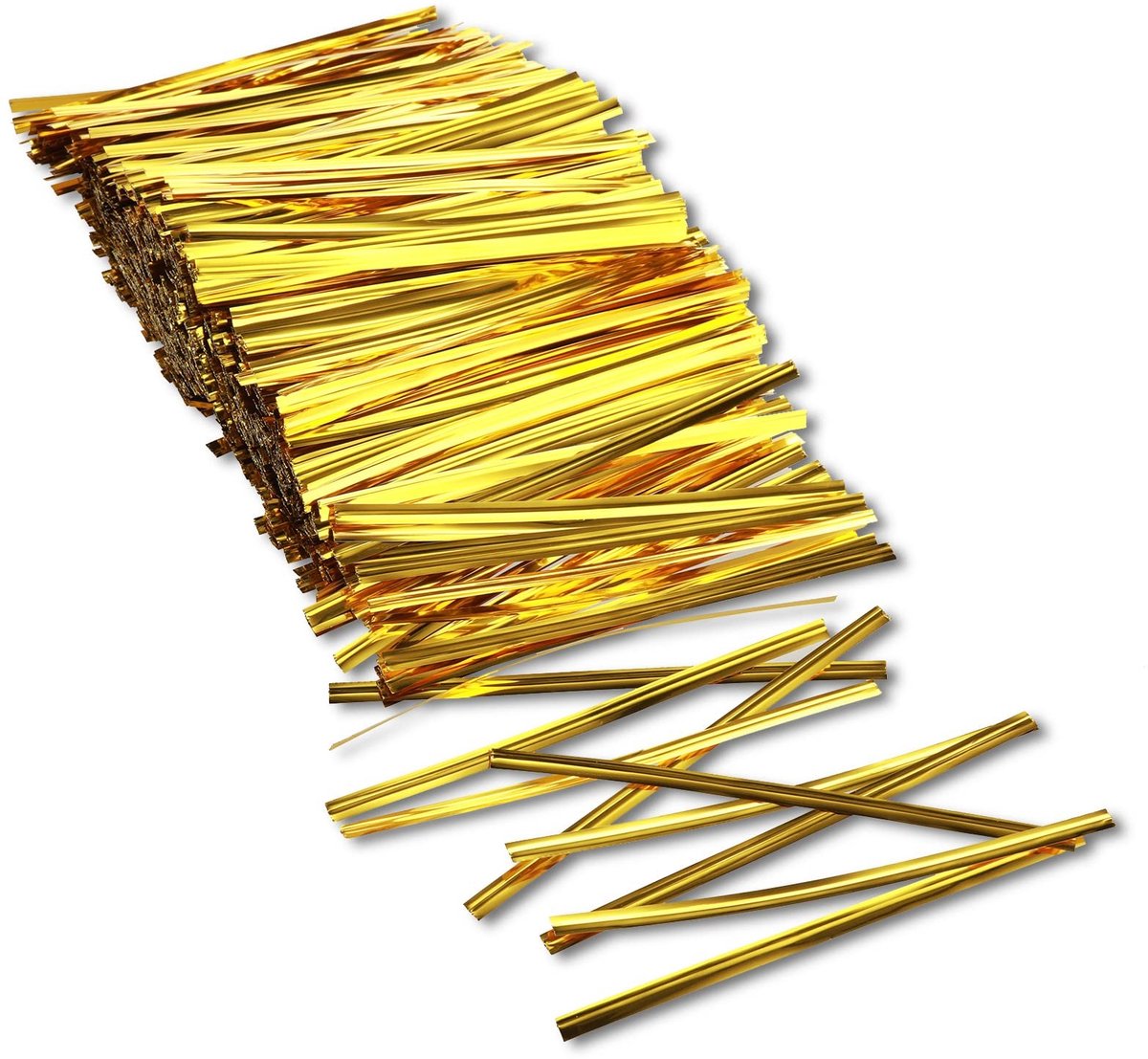 Dailygoods- Sluitbanden Gouden Metalen - Kabelbinder voor Zakjes - Twist Ties - Bindbanden voor Bakkerij - 1000 Stuks - 10 cm - Kabelbinders