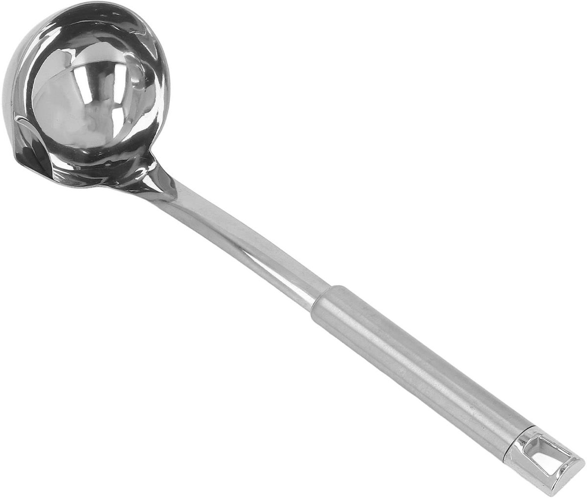 Dailygoods- Olieafscheider Roestvrij Staal - Soeplepel - Vetafscheider - Skimmer Lepel - Oliefilter - Ergonomisch Handvat