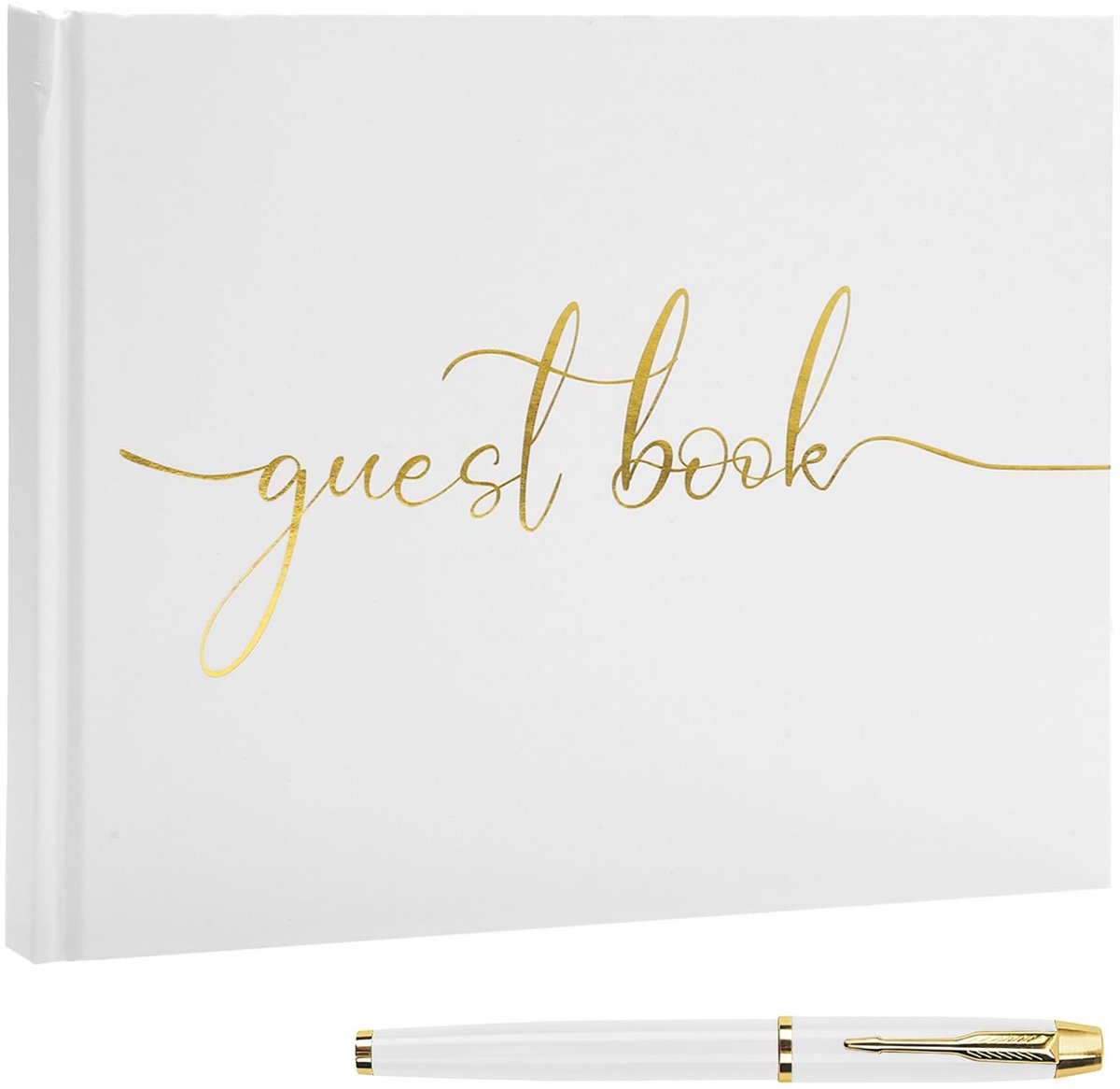 Dailygoods- Gastenboek Bruiloft Nostalgisch Design - 100 Blanco Pagina's - Stijlvol - Polaroid-album - Dikke Papier - Herinneringen Vastleggen - Herinneringsboek