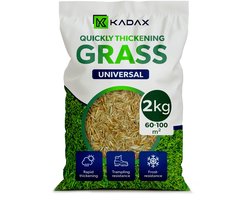 KADAX gazonzaad, graszaad, snelgroeiend gras, gazonkorrels, snel kiemend gazonzaad, graszaad bestand tegen vorst, gazon (2 kg)