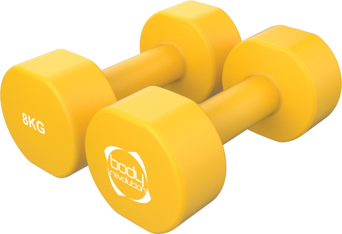 Dumbbells neopreen 2 x 8 kg antislip